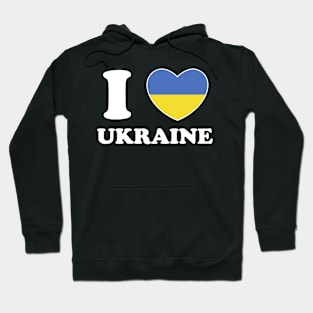 I Love Ukraine Heart Flag Women Men Kids Souvenir Hoodie